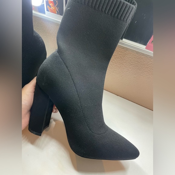 Black Sock Boots - Picture 3 of 4